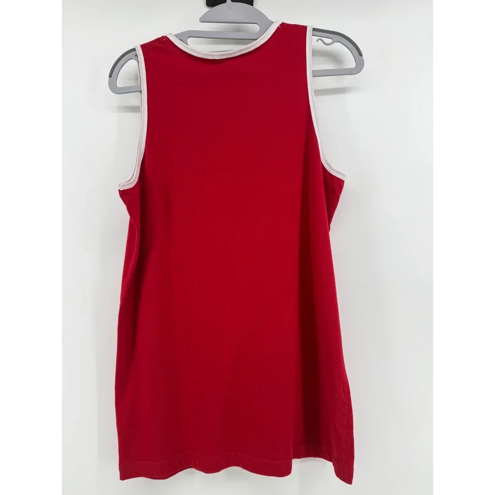 Jordan Jumpman Chicago Skyline Tank Top Kids XL Red Cotton Graphic Sportswear